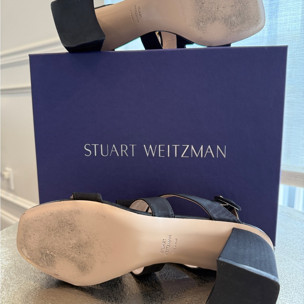 Stuart Weitzman Black Women's Sandals - Picture 5 of 6